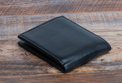 Black leather wallet