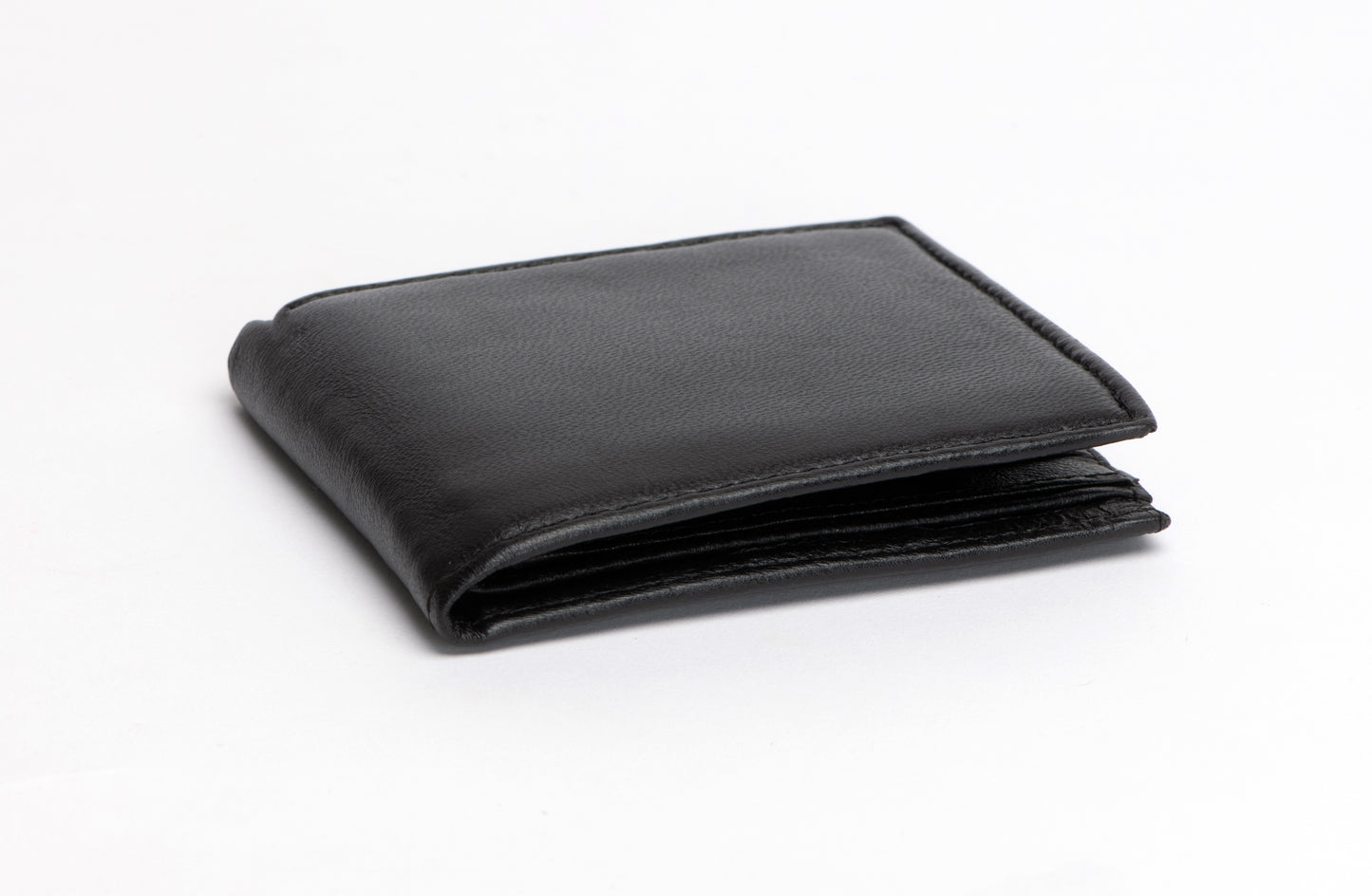 Black leather wallet