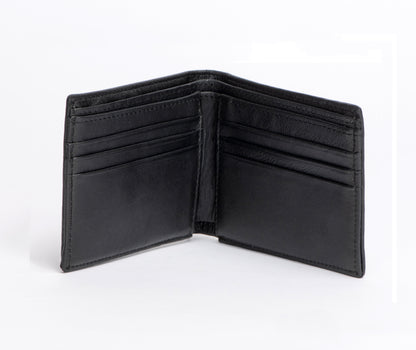 Black leather wallet